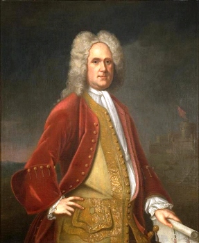 Alexander Spotswood by Charles Bridges, 1736
                  (Source:
https://commons.wikimedia.org/wiki/File:Alexander_Spotswood_by_Charles_Bridges_(Colonial_Williamsburg_copy).jpg)