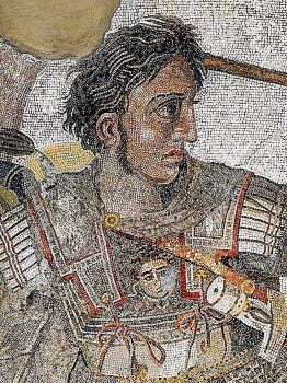 Alexander the Great
(https://commons.wikimedia.org/wiki/File:Alexander_the_Great_mosaic_(cropped).jpg)