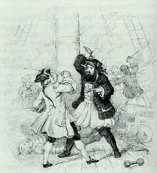 Fight between Blackbeard and Lt.
                Maynard