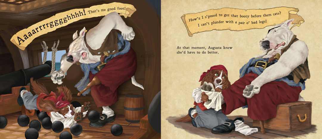 Inside Pages of Best Pirate
                                (Source: Pajama Press, used with
                                permission)