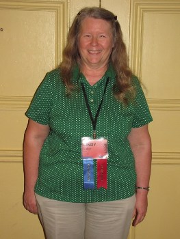 Cindy Vallar at
            HNS Conference in St. Petersburg