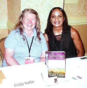 Cindy Vallar
            and Norma Jennings at book signing