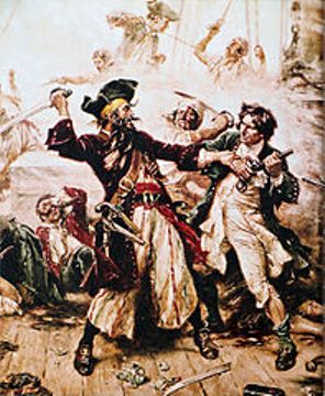 Capture of the Pirate, Blackbeard by Jean Leon
                  Gerome Ferris