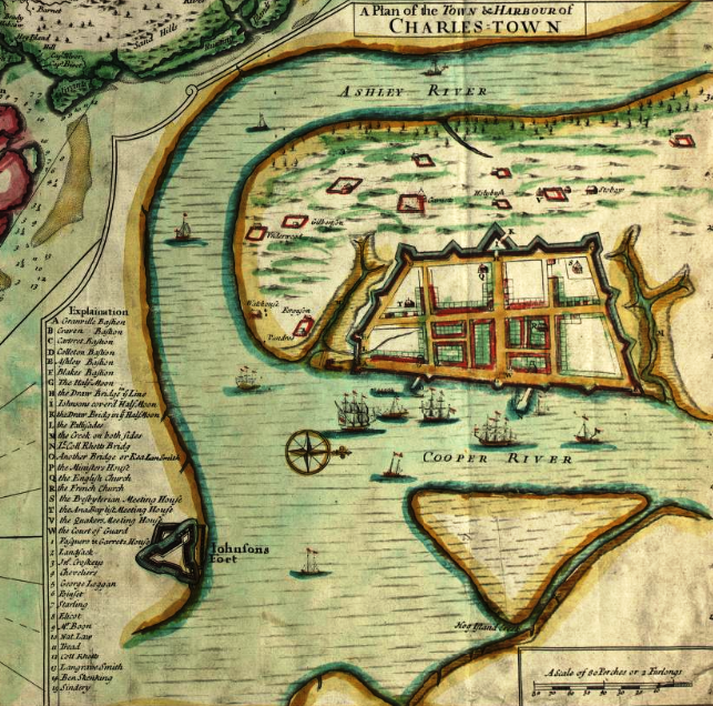 Crisp Map, 1711 (Source:
                                  https://www.loc.gov/resource/g3870.ct001123/)