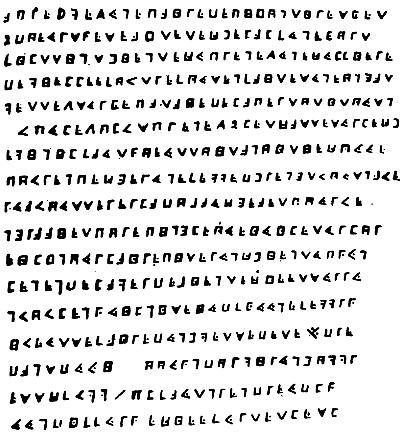 Le Vasseur's
                  cryptogram (source:
                  https://commons.wikimedia.org/wiki/File:Crypto_de_la_buse.jpg)