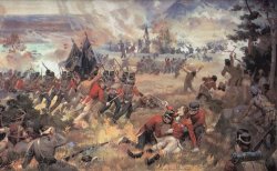 Death of General Isaac Brock at Battle of Queenstown Heights by John David Kelly