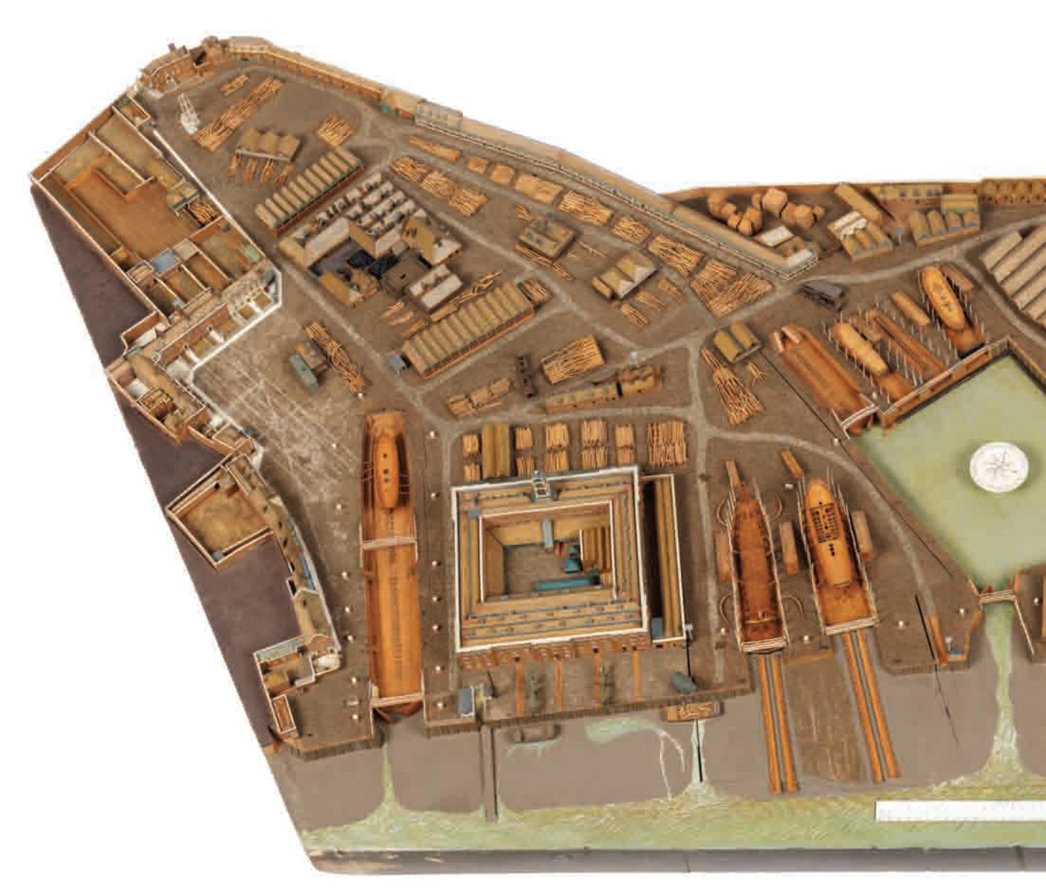 Picture of Depteford Dockyard Model
                                found on page 17 of book (Source:
                                Publisher)