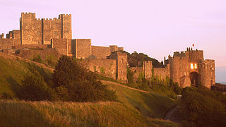 Dover Castle, photograph by Webzooloo from France,
                2007