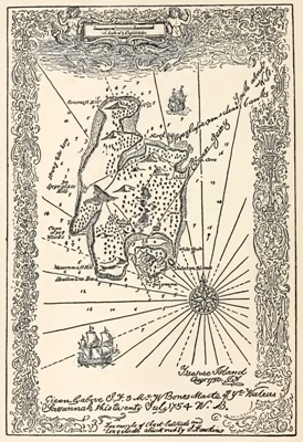 Flint's
                  Map in Treasure Island