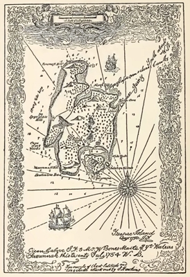 Flint's
                  Map in Treasure Island