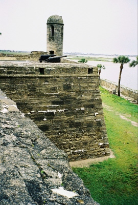 Castillo de San Marcos
          overlooking Matanzas Bay