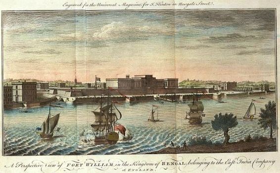 Fort
                    William by Jan Van Ryne 1754 (Source: Wikimedia
                    Commons
https://commons.wikimedia.org/wiki/File:%22A_Perspective_View_of_Fort_William%22_by_Jan_Van_Ryne,_1754.jpg)