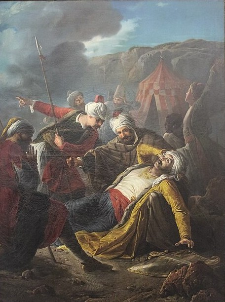 Death of Dragut by Giuseppe Cali, 1867
(https://commons.wikimedia.org/wiki/File:Giuseppe_Cal%C3%AC,_Death_of_Dragut.jpg)