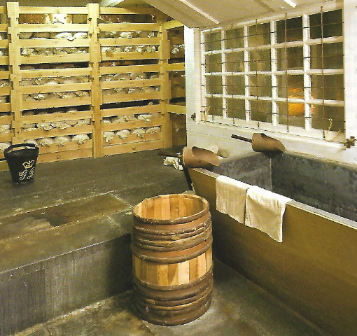 HMS
                            Victory's Gunpowder Magazine & Filling
                            Room (Source: Pen & Sword, used with
                            permission)