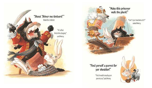 Sample page from Henry & the
                                  Buccaneer Bunnies