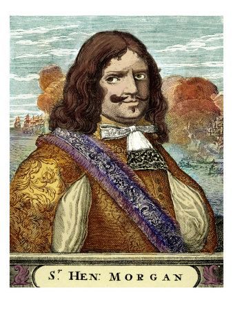 Engraving of Sir
                      Henry Morgan
