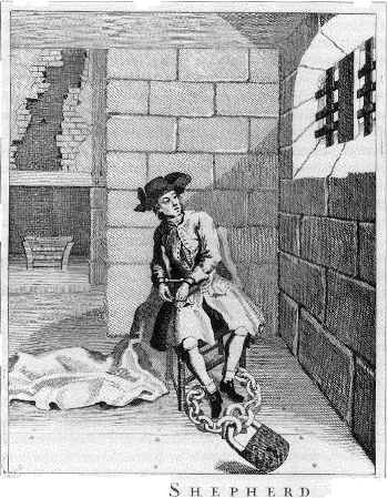 Frontispiece from A
                Narrative of All the Robberies, Escapes, Etc. of Jack
                Sheppard (John Applebee, 1724) (source: Wikipedia)