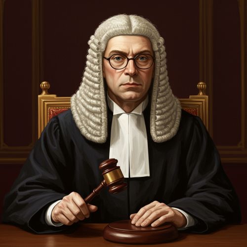 Judge with gavel (Source:
                      AI-generated at Shutterstock.com
https://www.shutterstock.com/image-generated/judge-wig-glasses-dressed-matiya-his-2615054079)