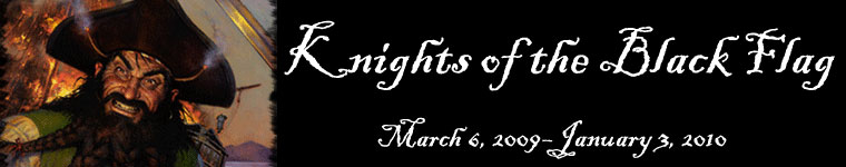 Banner: Knights of the Black Flag Exhibit