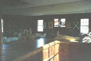 Interior view
                    of sail loft