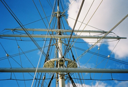 Yards of the mainmast