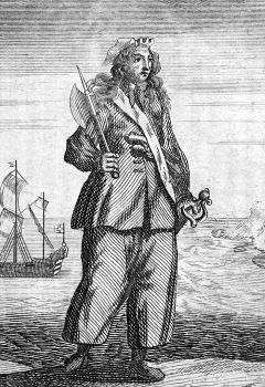 Mary Read by
Benjamin Cole for A General History of the
Pyrates, 1724 (Source:
https://en.wikipedia.org/wiki/File:Mary_Read,_Cole_1724.jpg)
