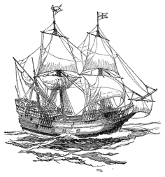 English ship of early 17th
          century