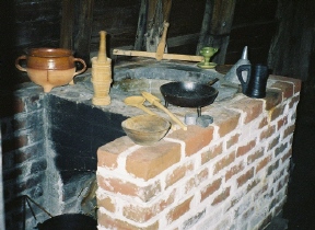 Galley stove aboard
                  Mayflower (1620)