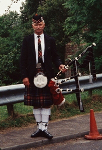 Piper at Urquhart Castle