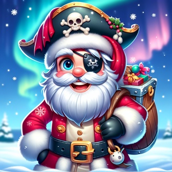 Pirate Santa (Source:
                                            Shutterstock AI
https://www.shutterstock.com/image-generated/cartoon-pirate-santa-2521094749)