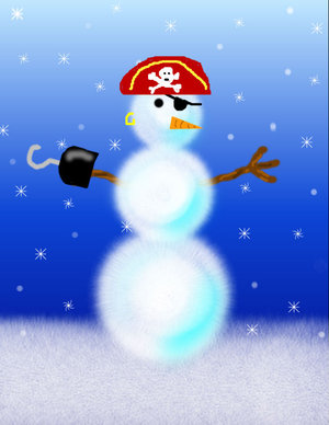 Pirate Snowman