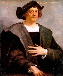 Portrait of a Man, said to be Christopher
                      Columbus by Sebastiano del Peombo