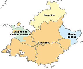 Map of Provence, France
                  (Source: Wikipedia, Author: Superbenjamin