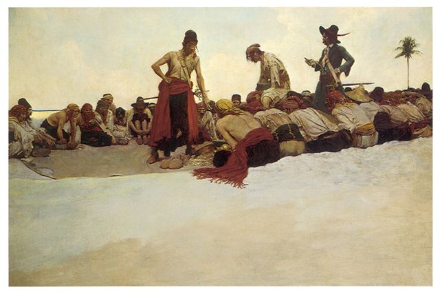 Howard Pyle Dividing the treasure