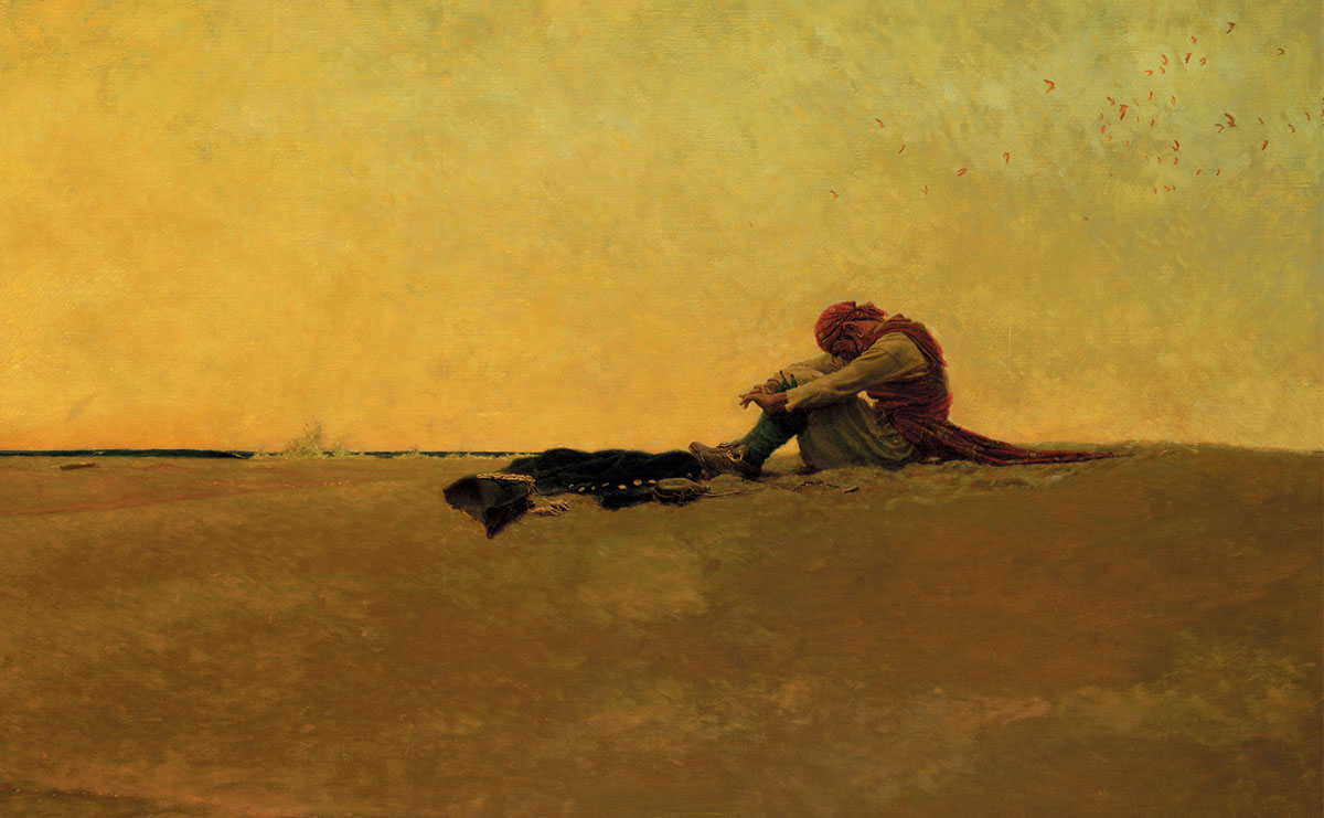 Marooned by Howard Pyle, 1909 (Source:
                        https://commons.wikimedia.org/wiki/File:Marooned_(close_up).jpg)