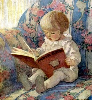 Girl reading a book