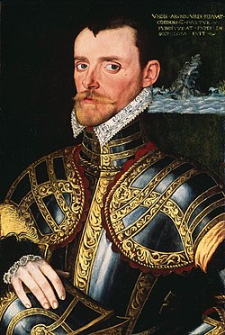 Admiral Sir Richard Hawkins, 1565 (Source:
                      https://commons.wikimedia.org/wiki/File:Richard_Hawkins.jpg)