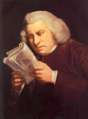 Samuel
                Johnson by Joshua Reynolds, 1775 (source:
https://commons.wikimedia.org/wiki/File:Samuel_Johnson_by_Joshua_Reynolds_2.png)