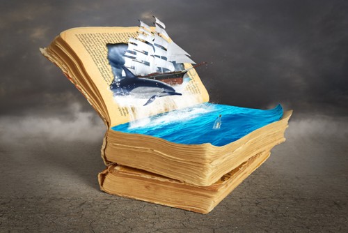 Adventures at Sea in
                    Books //  Can Stock Photo / RomanKybus