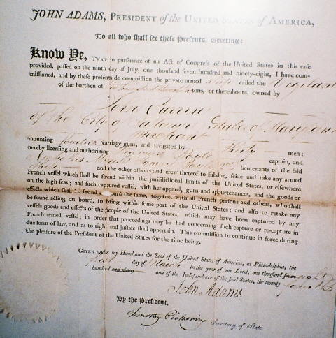 Vigilant's Letter of
              Marque