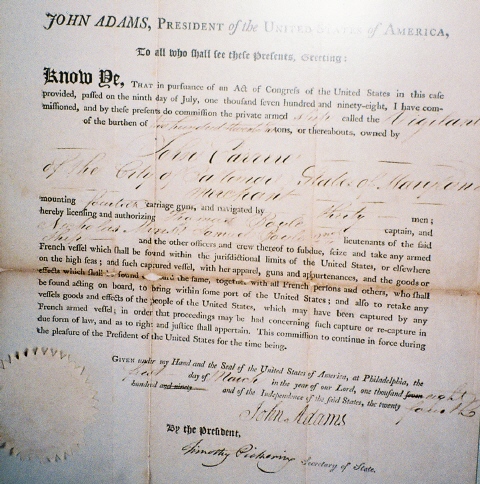 Vigilant's Letter of
              Marque