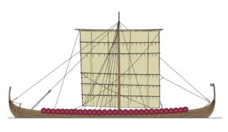 Viking Longboat by Ningyou, 2006 (Source:
                  https://commons.wikimedia.org/wiki/File:Viking_longship.png)