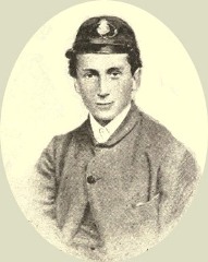 Photo of
                          William Clark Russell as a midshipman in the
                          merchant navy