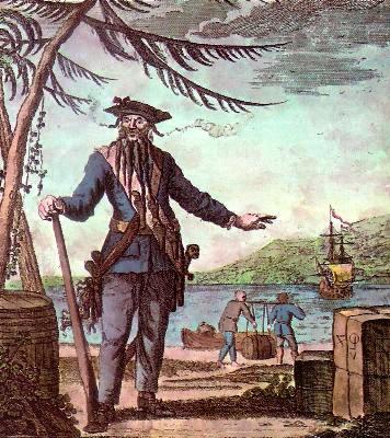 Edward Teach, aka
                  Blackbeard