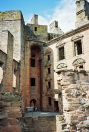 Courtyard of Caerlaverock Castle