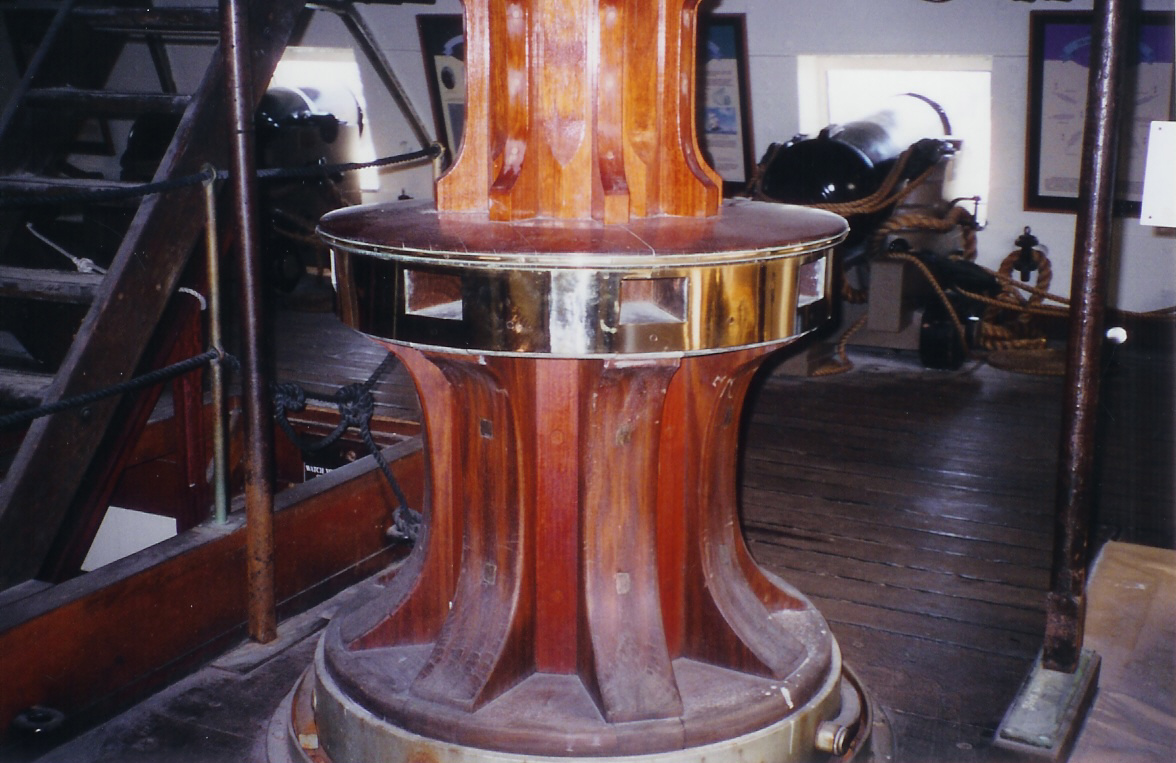 Capstan on gundeck of USS
            Constellation