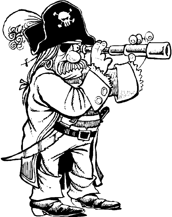 One-eyed pirate