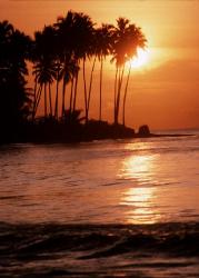 Caribbean at sunset