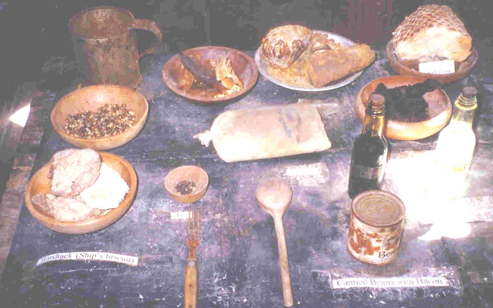 Examples of food seamen ate