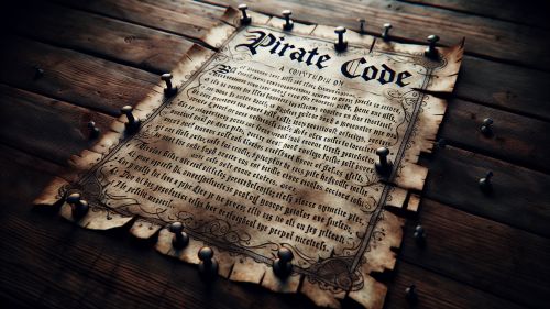 Pirate Code of Conduct (Source:
https://www.shutterstock.com/image-generated/detailed-shot-written-pirate-code-representing-2529350973)
